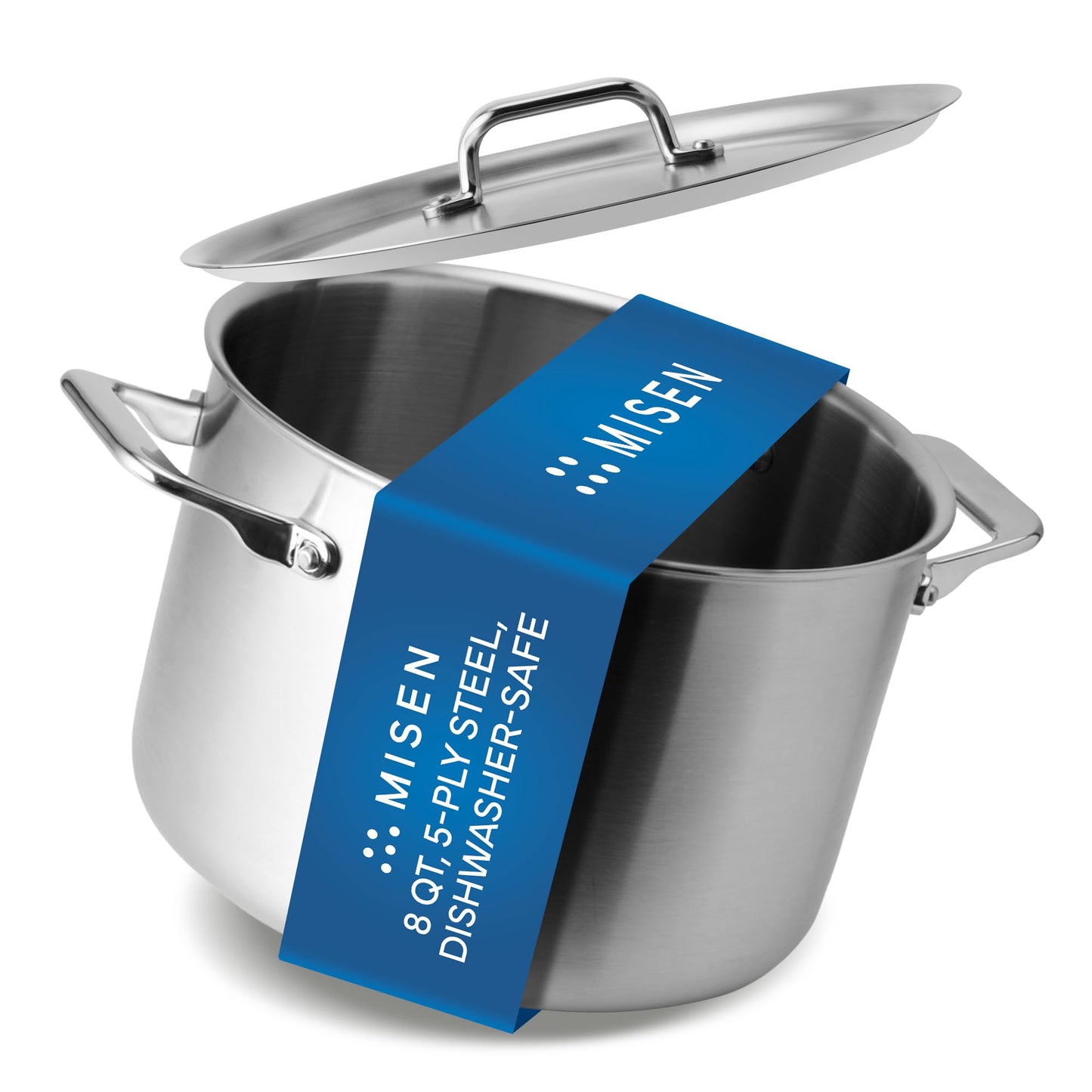 Stainless Steel Stock Pot with Lid for Soup, Stew & Cooking