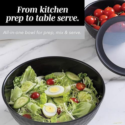 12-Piece Nesting Mixing Bowl Set with Lids for Food Prep & Storage