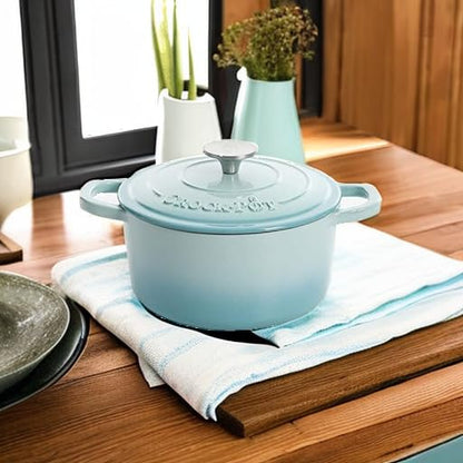 Crock-Pot Artisan Enameled Cast Iron Round Dutch Ovens w/Lid