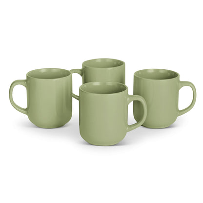 Set of 4 Ceramic Salad Plates with Modern Design for Everyday Dining