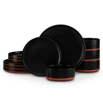 LIANYU Dinnerware Plates and Bowls Sets
