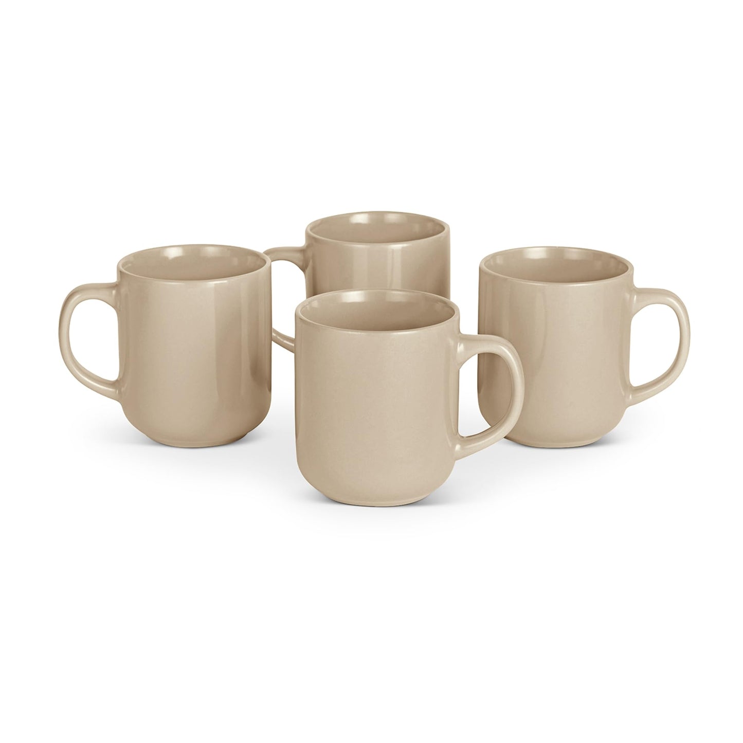 Set of 4 Ceramic Salad Plates with Modern Design for Everyday Dining