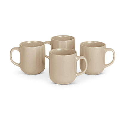 Set of 4 Ceramic Salad Plates with Modern Design for Everyday Dining