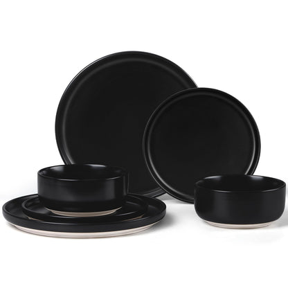 LIANYU Dinnerware Plates and Bowls Sets