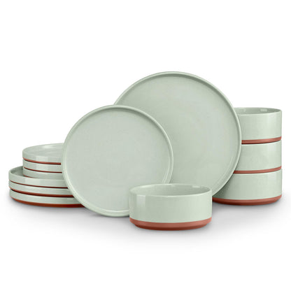 LIANYU Dinnerware Plates and Bowls Sets