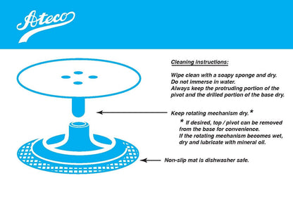 Ateco Cast Iron and Non-Slip Pad Cake Stand
