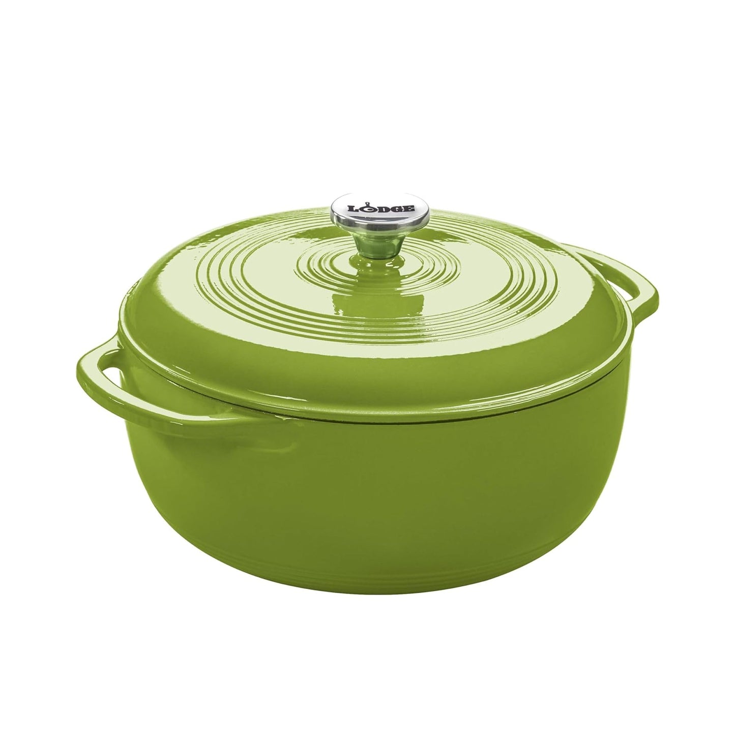 6-Quart Enamel Cast Iron Dutch Oven with Moisture-Sealing Lid for Cooking