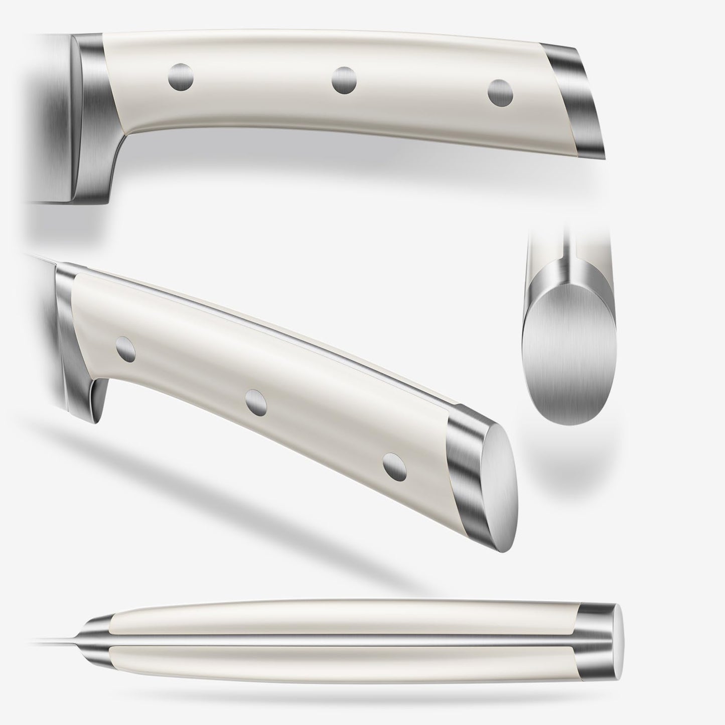 18-Piece German Stainless Steel Kitchen Knife Set with Wooden Block