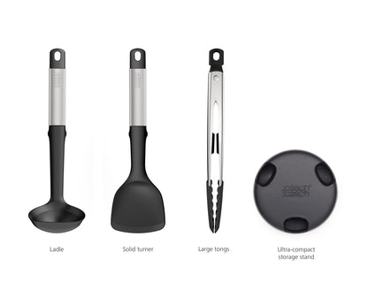 Silicone Kitchen Utensil Set with Storage Stand for Everyday Cooking