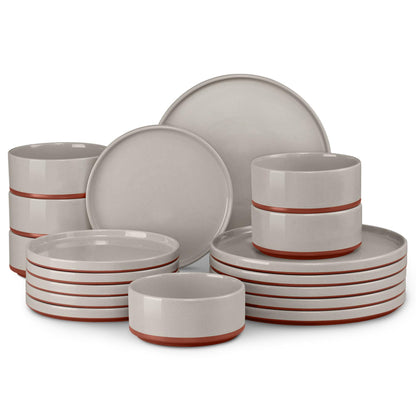 LIANYU Dinnerware Plates and Bowls Sets