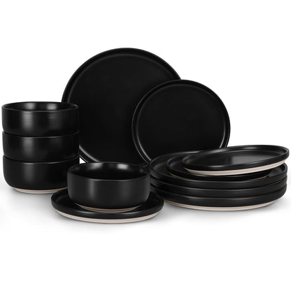 LIANYU Dinnerware Plates and Bowls Sets