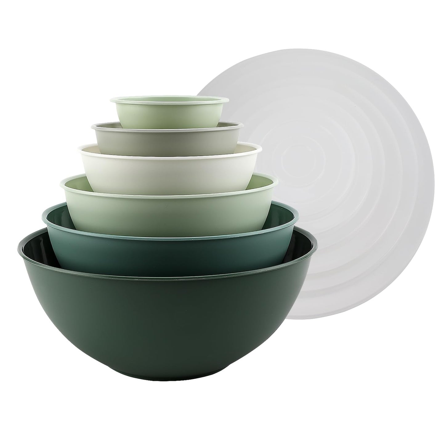 12-Piece Nesting Mixing Bowl Set with Lids for Food Prep & Storage
