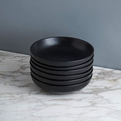 Porcelain Salad Pasta Bowls with Wide Shallow Design for Serving