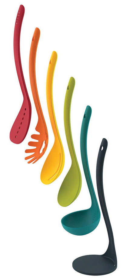 5-Piece Kitchen Utensil Set with Spatula, Spoon & Ladle Tools