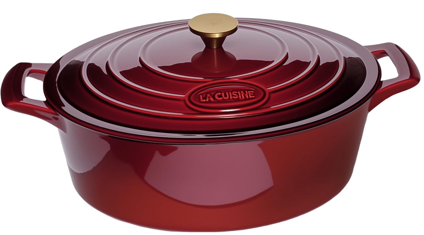 La Cuisine Premium Enameled Cast Iron Cookware,Dutch Oven, Casserole. Pan.