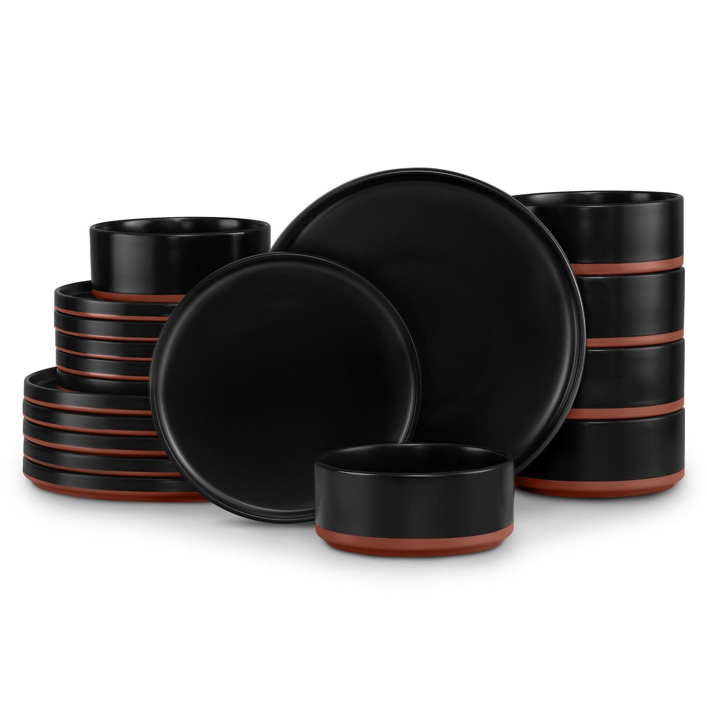 LIANYU Dinnerware Plates and Bowls Sets