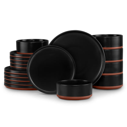 LIANYU Dinnerware Plates and Bowls Sets