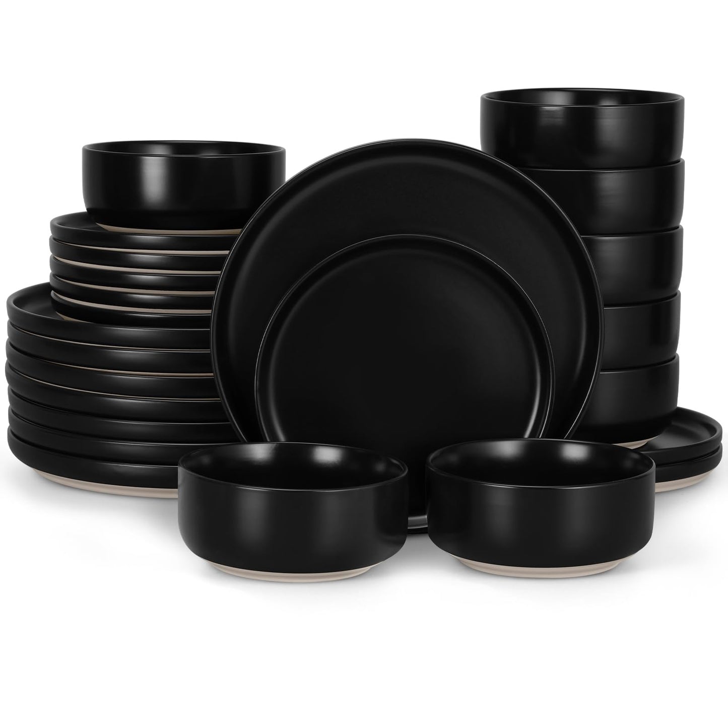 LIANYU Dinnerware Plates and Bowls Sets