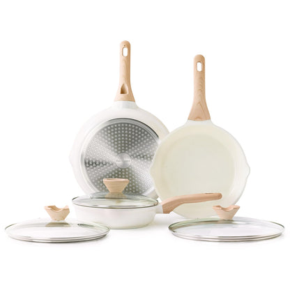 3-Piece Nonstick Frying Pan Set for Induction Cooking