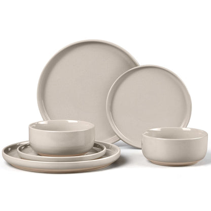 LIANYU Dinnerware Plates and Bowls Sets