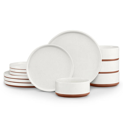 LIANYU Dinnerware Plates and Bowls Sets