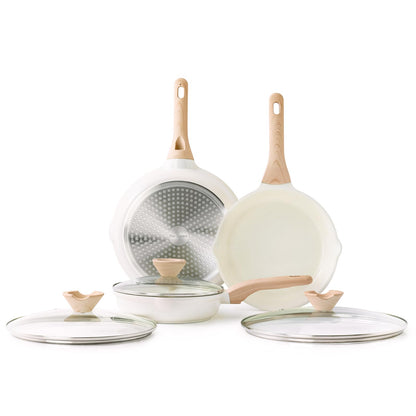 3-Piece Nonstick Frying Pan Set for Induction Cooking