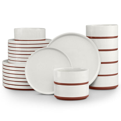 LIANYU Dinnerware Plates and Bowls Sets