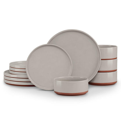 LIANYU Dinnerware Plates and Bowls Sets