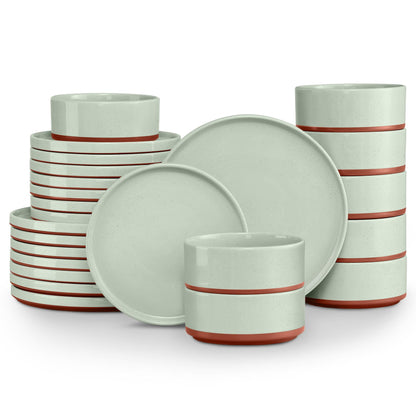 LIANYU Dinnerware Plates and Bowls Sets