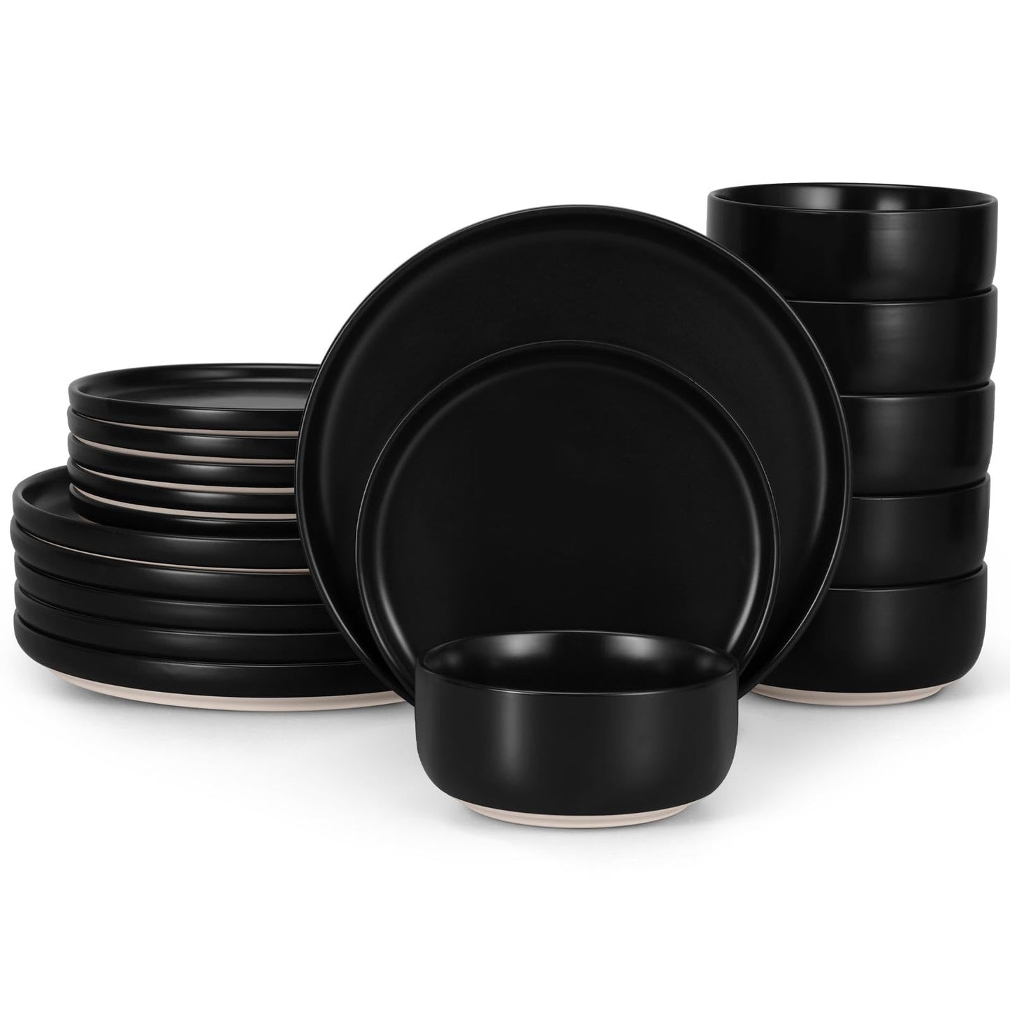 LIANYU Dinnerware Plates and Bowls Sets