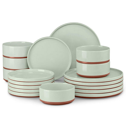 LIANYU Dinnerware Plates and Bowls Sets