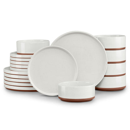 LIANYU Dinnerware Plates and Bowls Sets