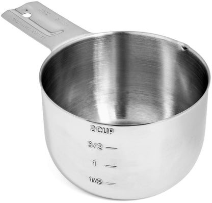 Hudson Essentials Stainless Steel Measuring Cups and Spoons Set