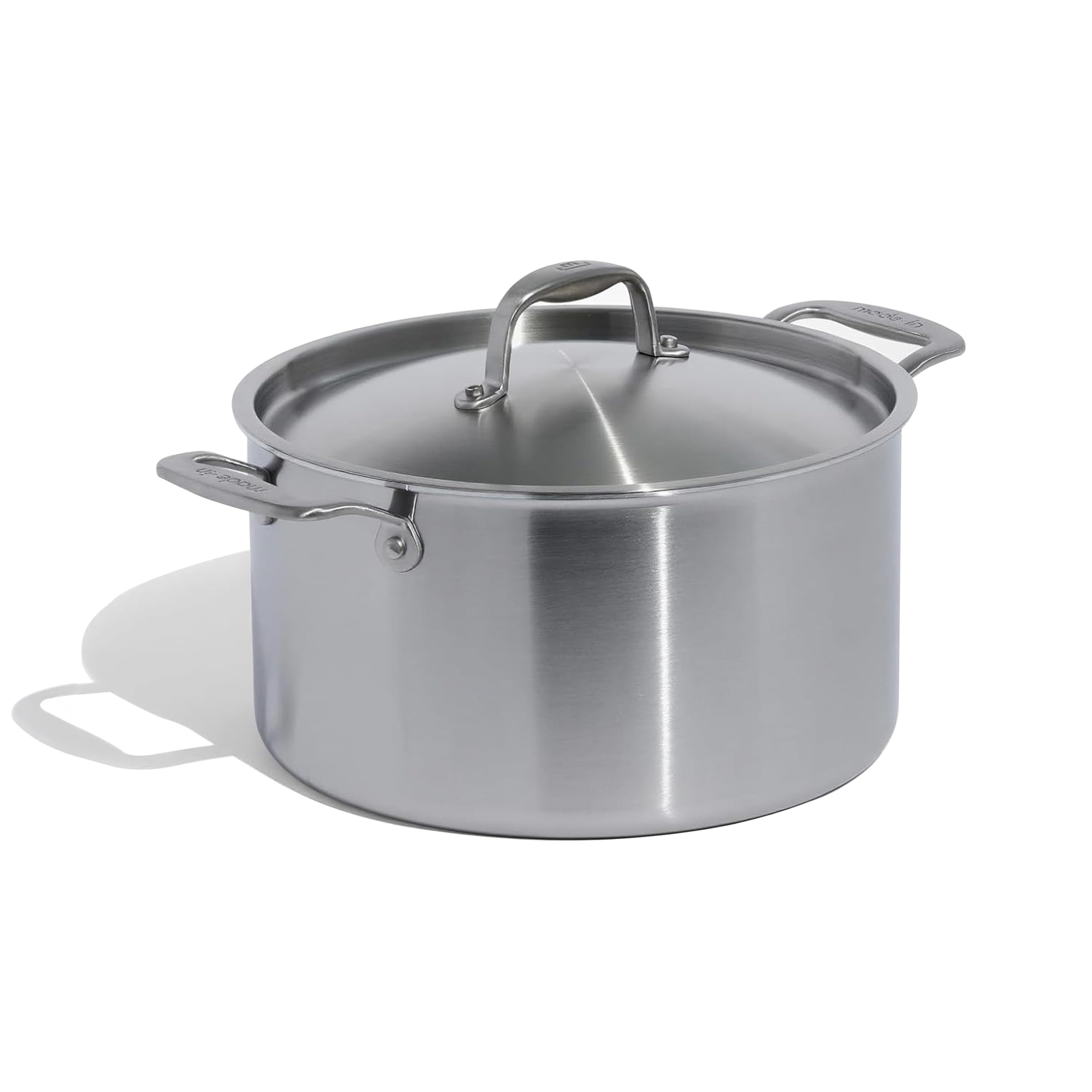 5-Ply Stainless Steel Stock Pot with Lid for Induction Cooking