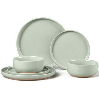 LIANYU Dinnerware Plates and Bowls Sets