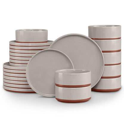 LIANYU Dinnerware Plates and Bowls Sets
