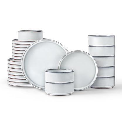 LIANYU Dinnerware Plates and Bowls Sets