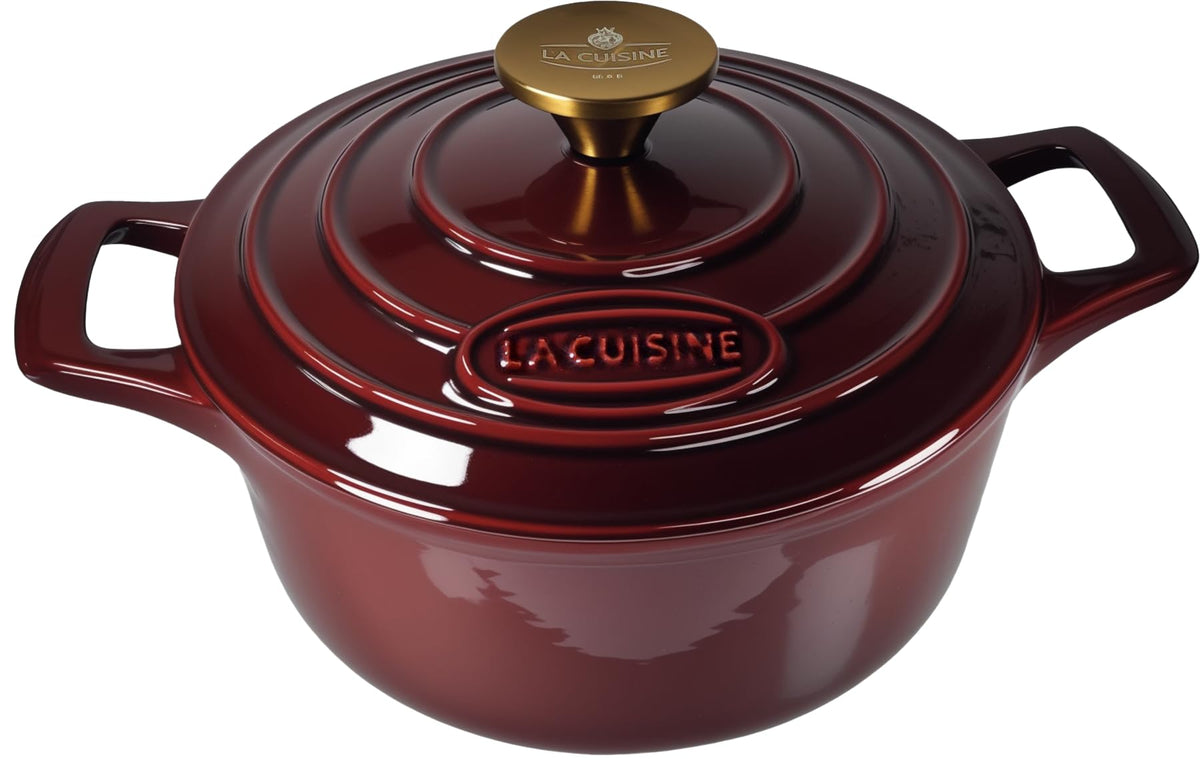 La Cuisine Premium Enameled Cast Iron Cookware,Dutch Oven, Casserole. Pan.