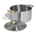 5-Ply Stainless Steel Stock Pot with Lid for Induction Cooking
