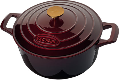 La Cuisine Premium Enameled Cast Iron Cookware,Dutch Oven, Casserole. Pan.