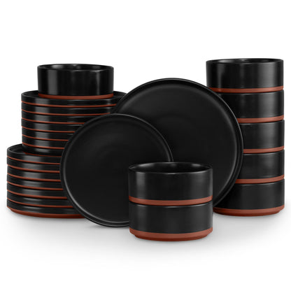 LIANYU Dinnerware Plates and Bowls Sets