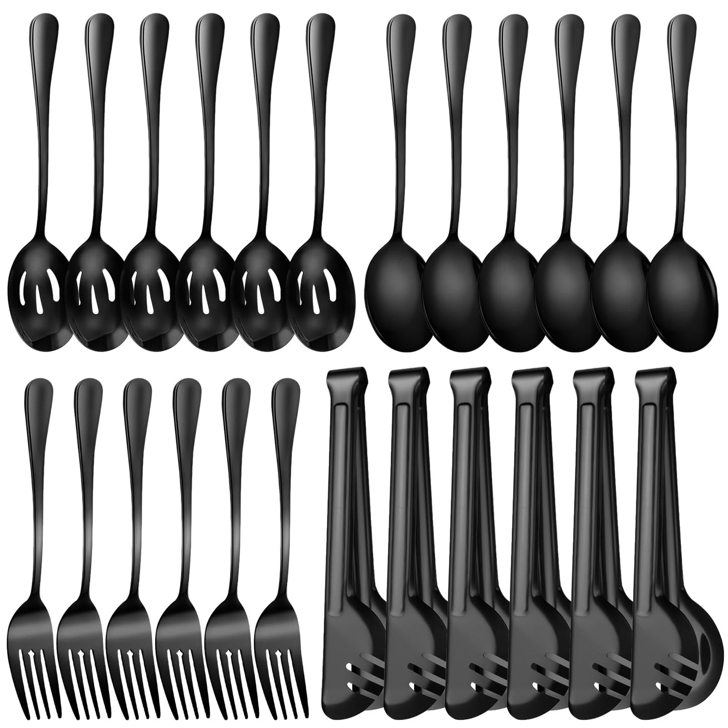 ZLMTZDJD Stainless Steel Serving Utensils Set -Serving Utensils Set for Parties