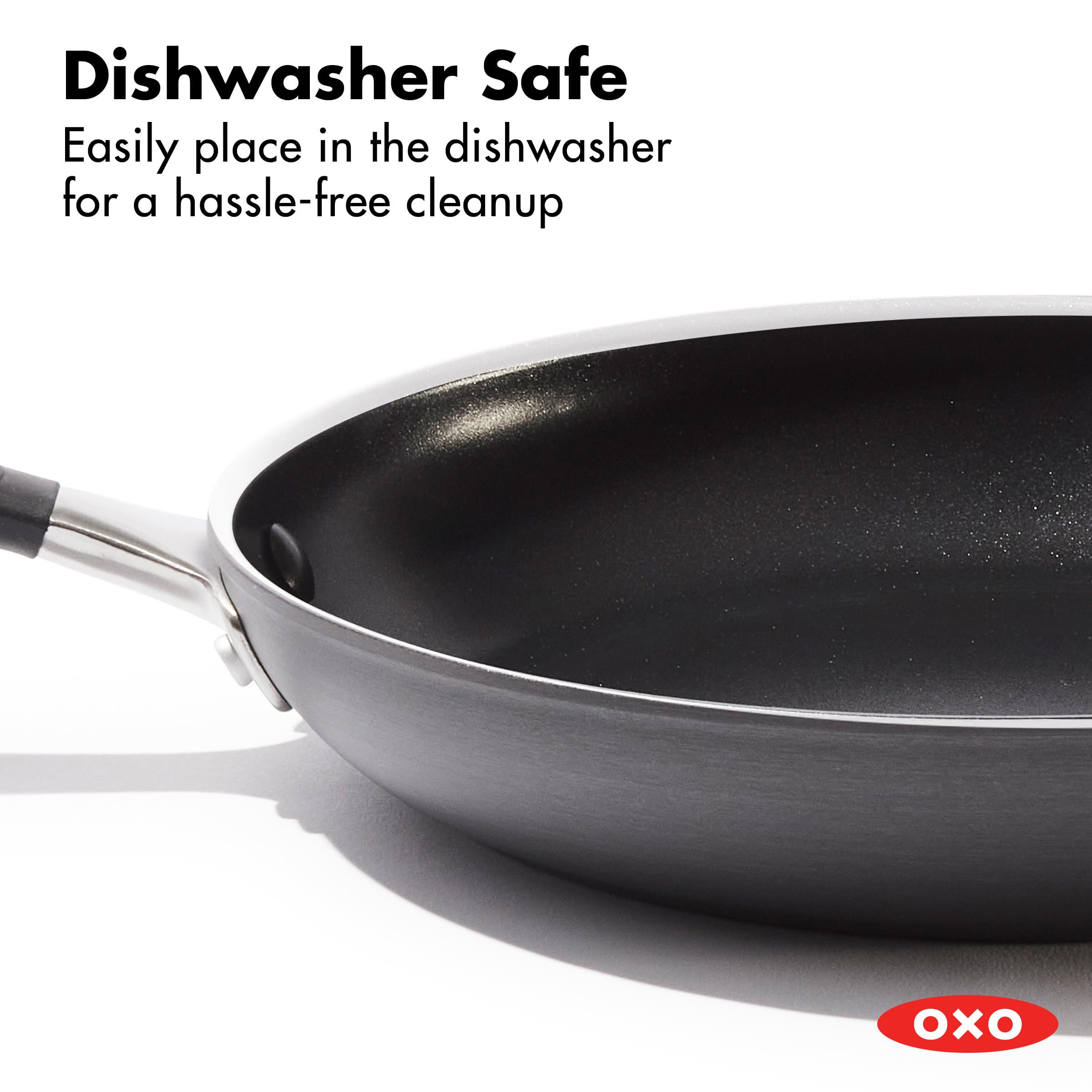 8" & 10" Nonstick Frying Pan Set with Stainless Steel Handles