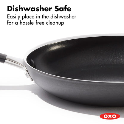8" & 10" Nonstick Frying Pan Set with Stainless Steel Handles