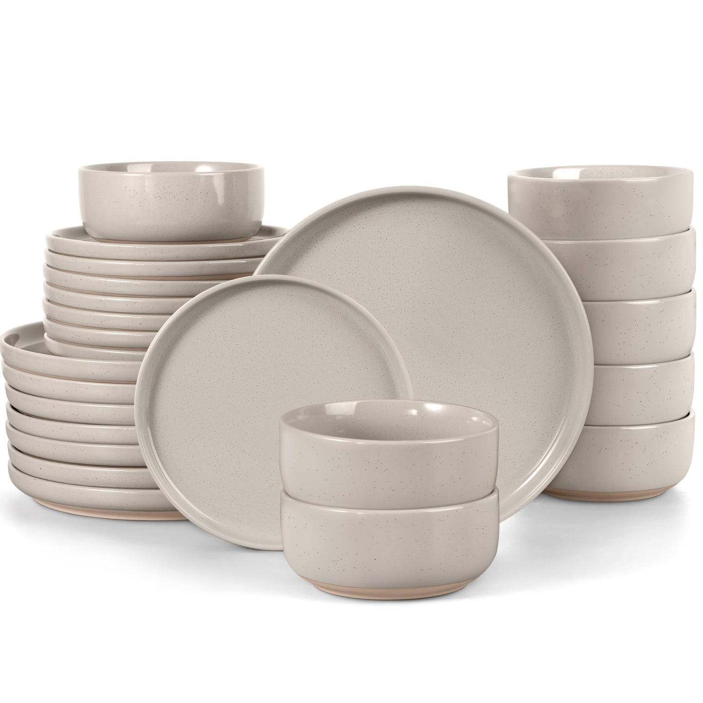 LIANYU Dinnerware Plates and Bowls Sets