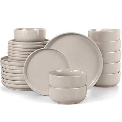 LIANYU Dinnerware Plates and Bowls Sets