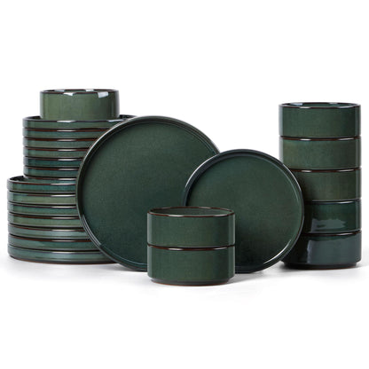 LIANYU Dinnerware Plates and Bowls Sets