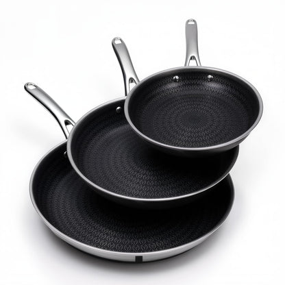 Ammeloo Hybrid Tri-Ply Stainless Steel Frying Pan Set