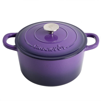 Crock-Pot Artisan Enameled Cast Iron Round Dutch Ovens w/Lid
