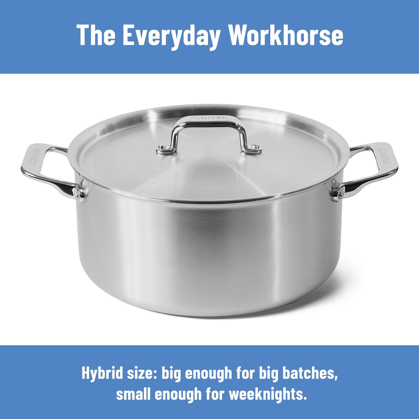 Stainless Steel Stock Pot with Lid for Soup, Stew & Cooking